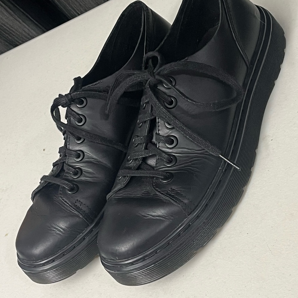 Dr. Martens Men's Black Leather Sneakers - Picture 2 of 6